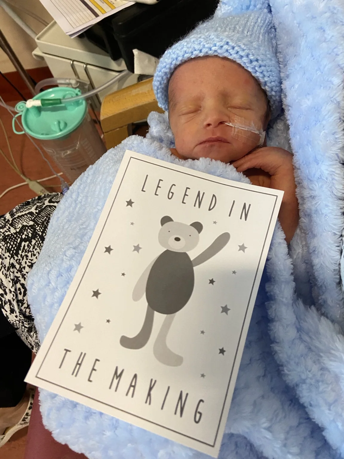 Harry as a newborn